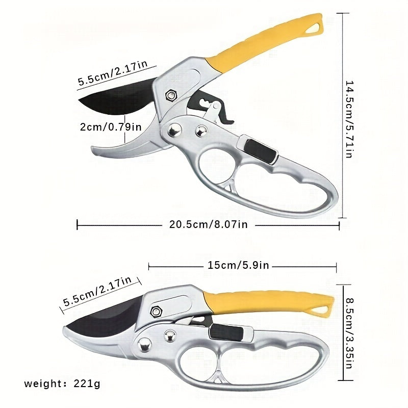 1pc Pruning Shears, Pruner With Spring, Labor Saving Shear Cutter For Picking Fruit Or Pruning Branches, Garden Tool