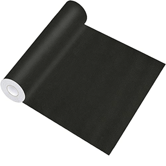 1pc Leather Repair Patch For Couches Self-Adhesive Leather Repair Tape Kit For Furniture Sofa Vinyl Car Seats Couch Chairs Shoes Down Jackets (Black, 13.7X53.9inch)