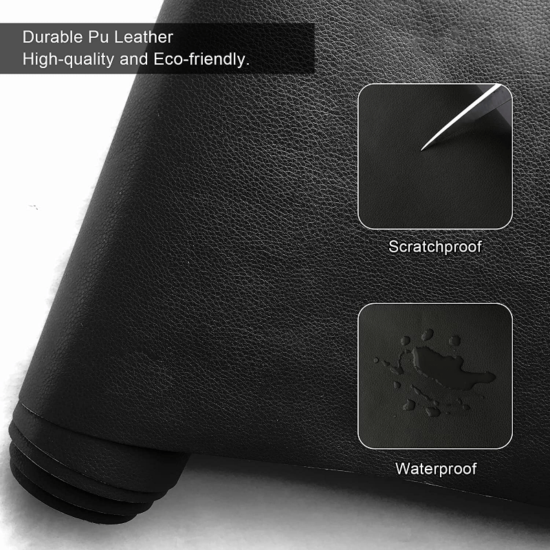 1pc Leather Repair Patch For Couches Self-Adhesive Leather Repair Tape Kit For Furniture Sofa Vinyl Car Seats Couch Chairs Shoes Down Jackets (Black, 13.7X53.9inch)