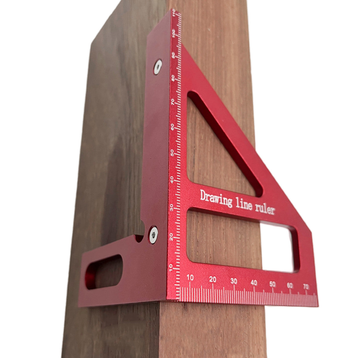 1pc 45°/90° Aluminum Alloy Miter Triangle Ruler, Woodworking Square Protractor, 3D Multi Angle Layout Measuring Tools