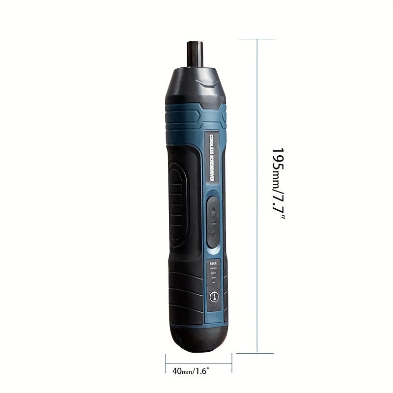 1 Set 3.6V Lithium Cordless Screwdriver Cordless, Electric Screwdriver Set, Power Screwdriver, 4 Torque Setting