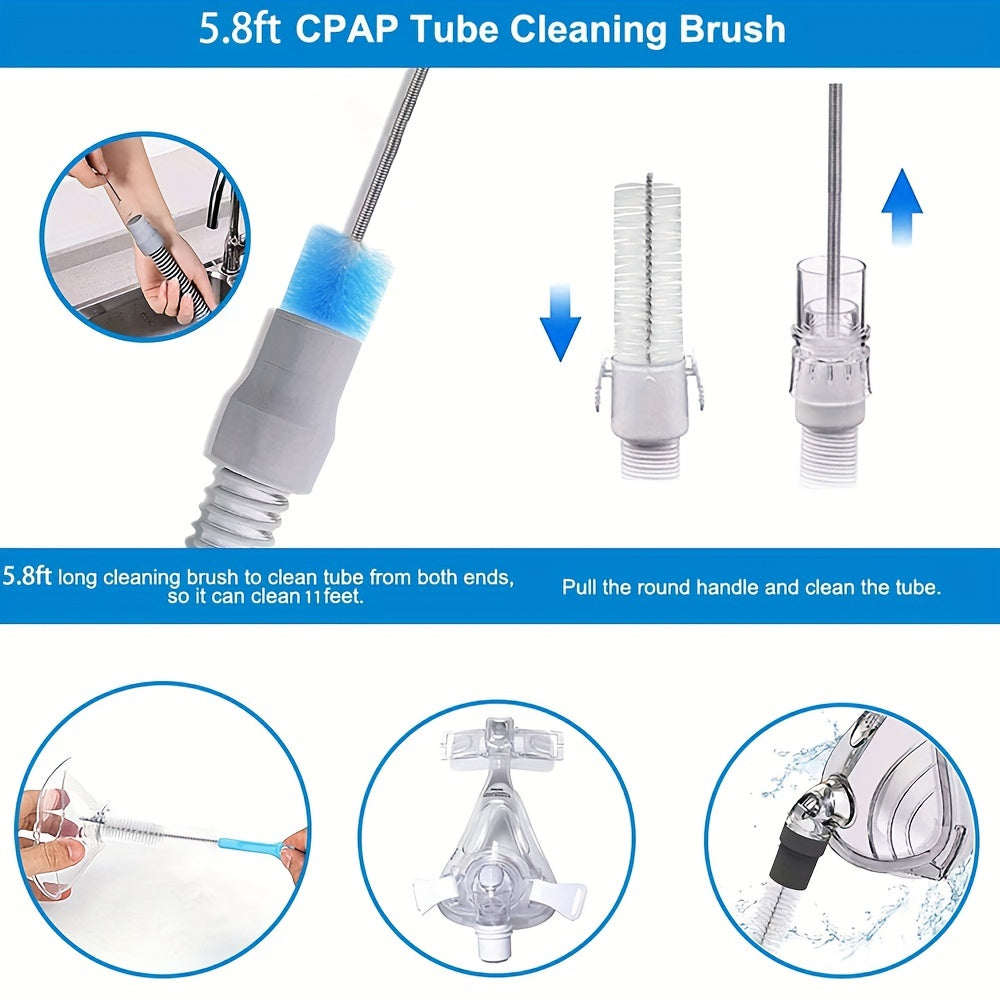 CPAP Tube Cleaning Brush: Stainless Steel, Flexible Pipe Brush - Perfect Household Cleaning Tool for Apartment & College Dorm Essentials!