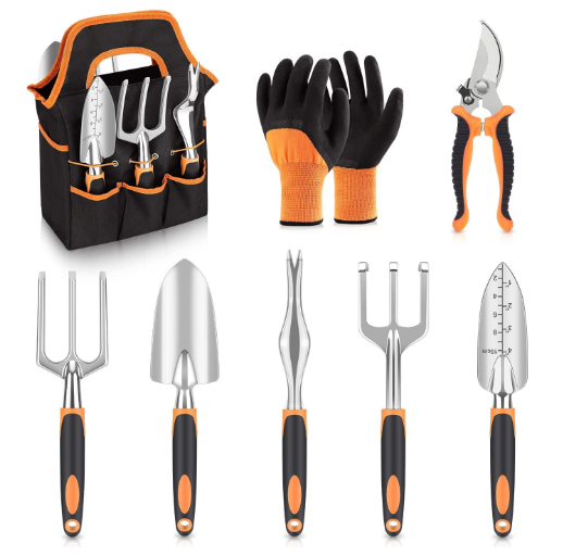 8-Piece Garden Tool Kit - Magnalium Material, Customizable Color - Perfect for Gardening!