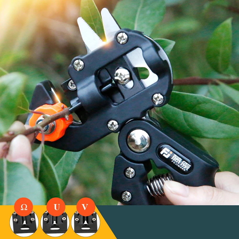 FUJIWARA Grafting Shears: Multi-function Bud Cutter for Fruit Tree Vaccination and Gardening