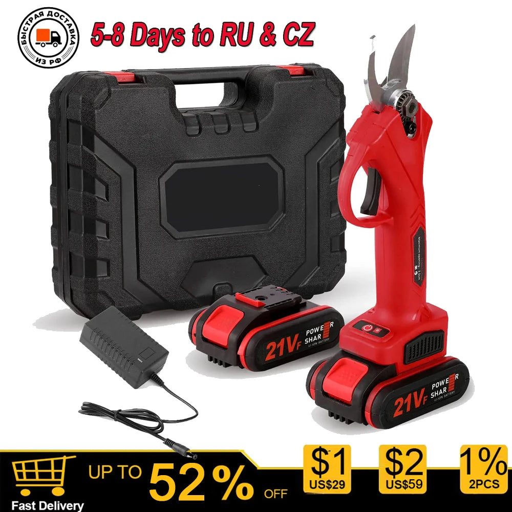 Efficient 21V Cordless Electric Pruner for Fruit Trees and Bonsai - Dropshipping Available