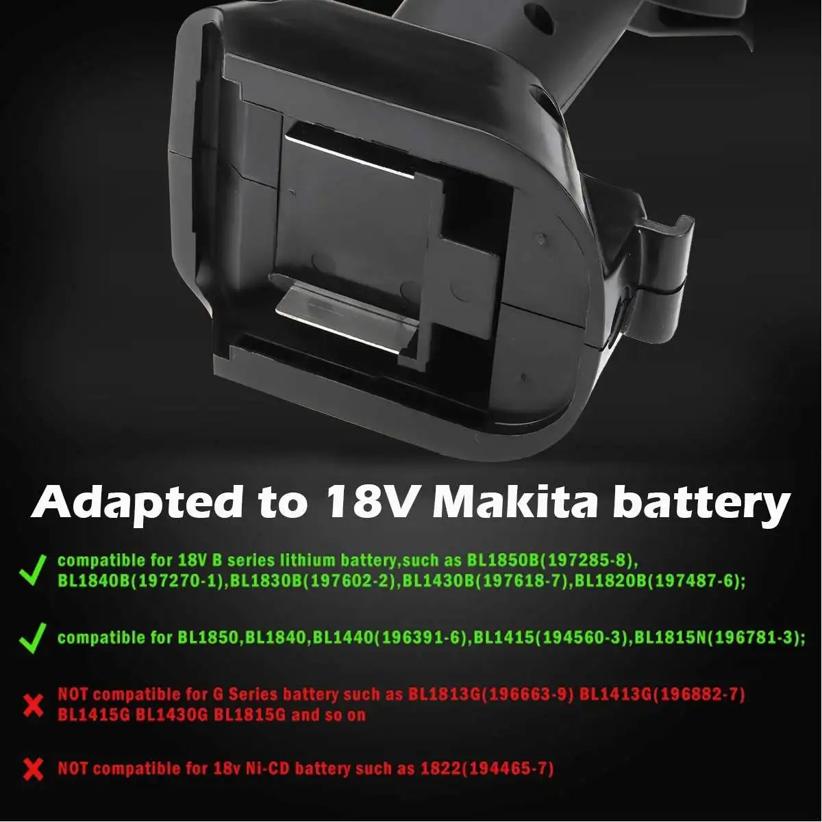 Powerful Cordless Electric Air Blower & Suction Leaf Cleaner for Makita 18V Battery - VIOLEWORKS