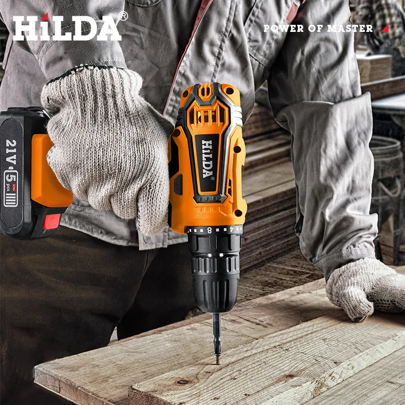 Power Up Your Projects with HILDA Cordless Drill