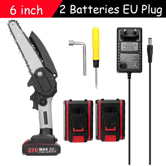 Portable 21V Electric Chainsaw - Pruning Power!