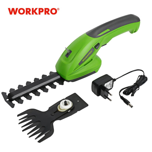 2-in-1 Lithium-ion Cordless Hedge Trimmer - WORKPRO Garden Power Tool