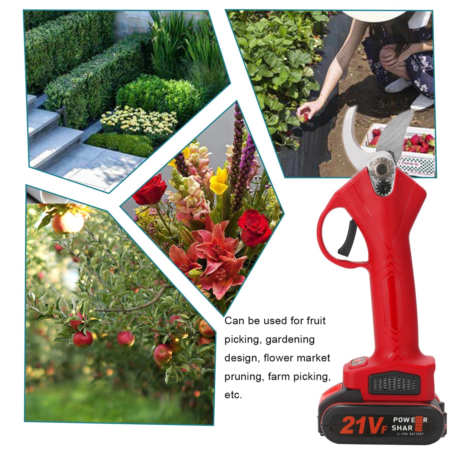 Efficient 21V Cordless Electric Pruner for Fruit Trees and Bonsai - Dropshipping Available