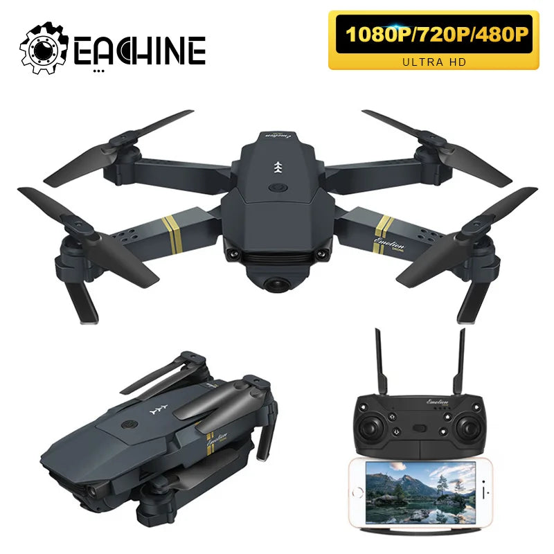 Eachine E58 WIFI FPV Quadcopter - Foldable, HD Camera, Altitude Hold, RTF Drone