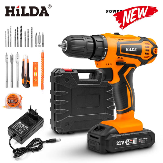 Power Up Your Projects with HILDA Cordless Drill