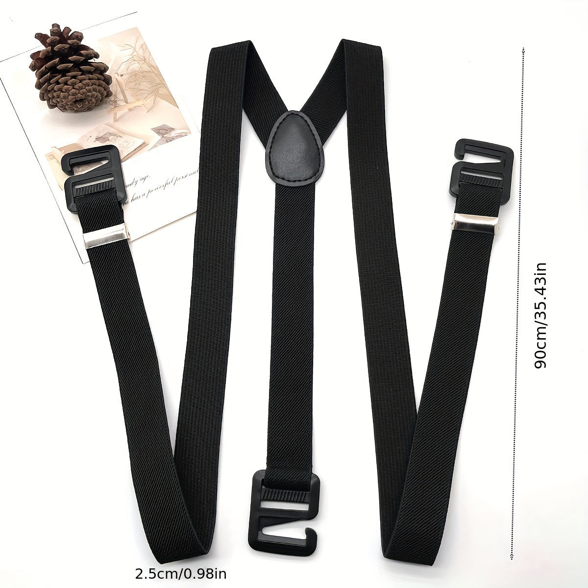 1PC Men's Suspenders, Adjustable Elastic Suspenders