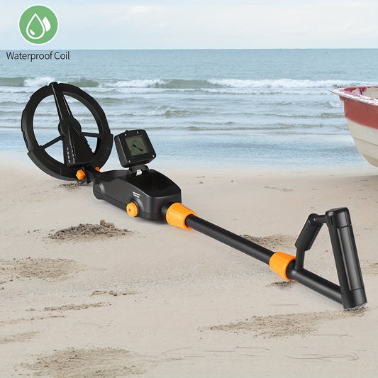 1pc Lightweight Handheld Metal Detector Metal Digger Treasure Hunter Tracker Seeker With Waterproof Search Coil, Sound Alarm, Not Including Battery